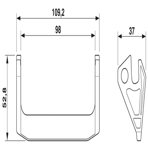 Phoenix Contact 1407700 Housing brackets HC-B16-SL-PLBK