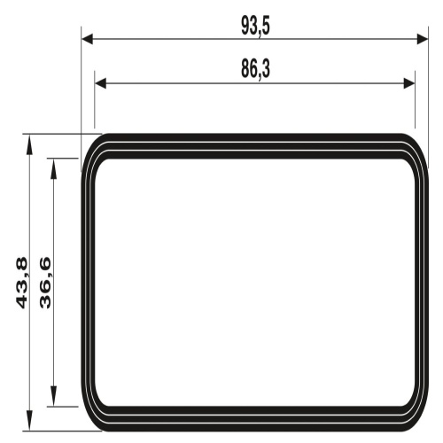 Phoenix Contact 1407708 Profile gasket HC-B16-SP-RBK