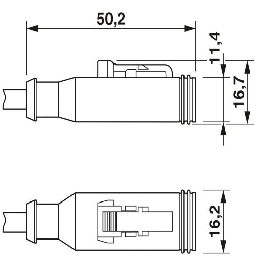 Phoenix Contact 1410723 Sensor/actuator cable SAC-2P- 1,5-PUR/DTFS