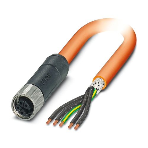 Phoenix Contact 1414822 Power cable SAC-5P-10,0-PUR/M12FSK PE SH