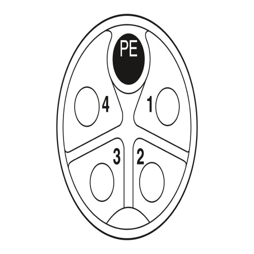 Phoenix Contact 1414822 Power cable SAC-5P-10,0-PUR/M12FSK PE SH