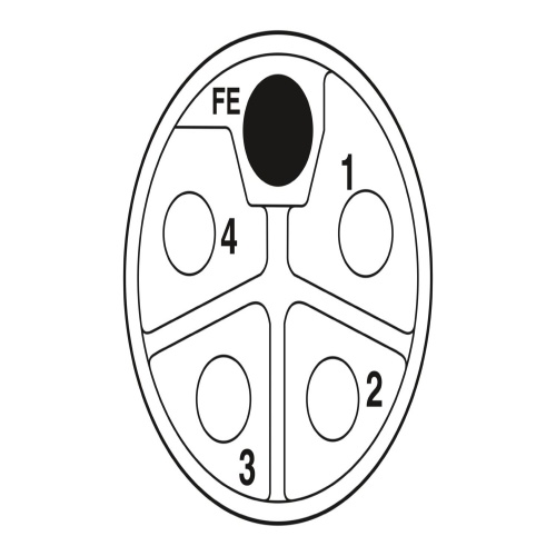 Phoenix Contact 1414823 Power cable SAC-5P-10,0-280/M12FSL FE