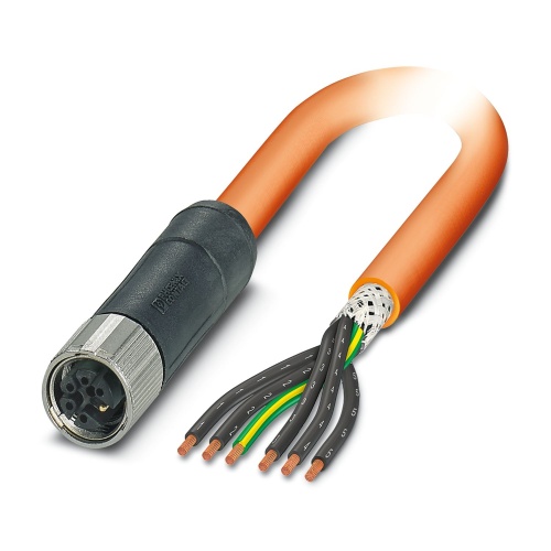 Phoenix Contact 1414919 Power cable SAC-6P- 5,0-PUR/M12FSM PE SH