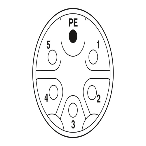 Phoenix Contact 1414927 Power cable SAC-6P-10,0-PUR/M12FSM PE SH