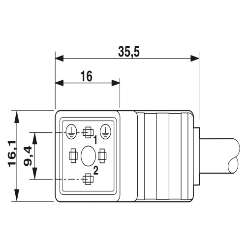 Phoenix Contact 1415944 Sensor/actuator cable SAC-3P-10,0-PVC/CI-1L-V