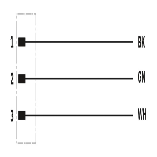 Phoenix Contact 1423176 Power cable PDC-3P-138MS/ 1,0-U80