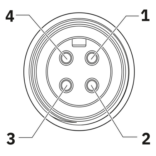 Phoenix Contact 1423282 Power cable PDC-4P-138MR/ 1,0-U80