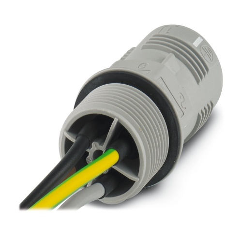 Phoenix Contact 1423966 Panel feed-through QPD W3PE2,5 M25 0,5 GY