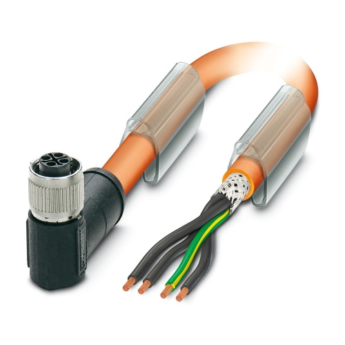 Phoenix Contact 1424101 Power cable SAC-4P- 3,0-PUR/M12FRS PE SH