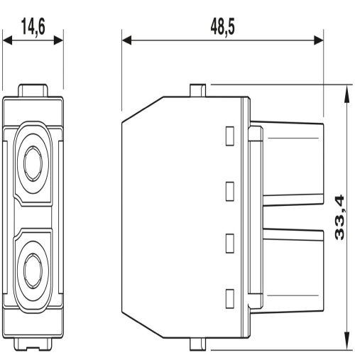Phoenix Contact 1424222 Contact insert module HC-M-02-PT-F