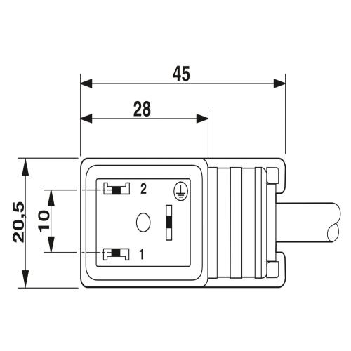 Phoenix Contact 1435344 Sensor/actuator cable SAC-3P-MR/ 0,6-PUR/B-1L-Z SCO