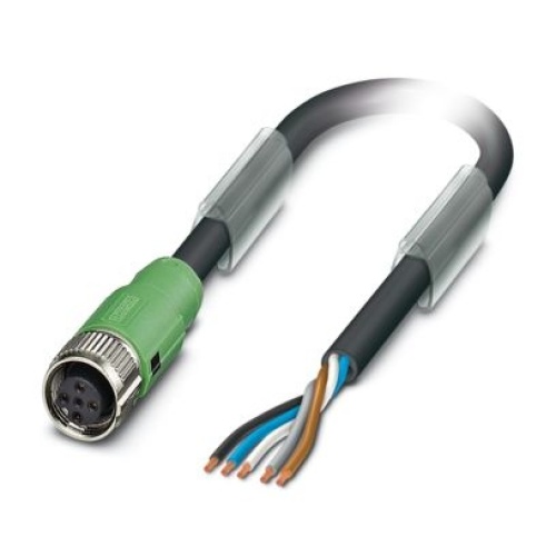 SAC-5P- 2,0-186/FS SCO Phoenix Contact 1518368 Sensor-actuator cable, PUR, black-gray RAL 7021,, 2 m, A - standard