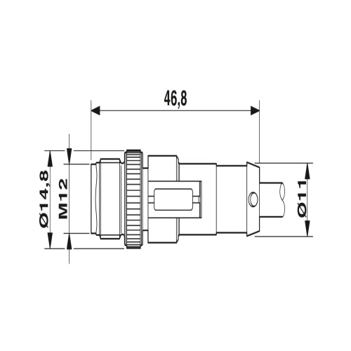 Phoenix Contact 1522684 Sensor/actuator cable SAC-8P-M12MS/ 0,6-PUR/M12FS