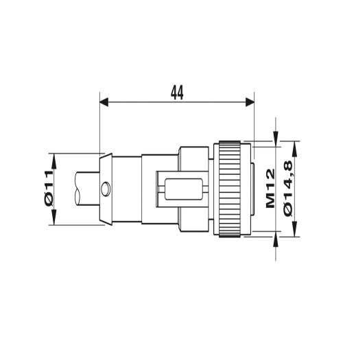 Phoenix Contact 1544950 Sensor/actuator cable SAC-4P-M12MR/5,0-PUR/M12FS