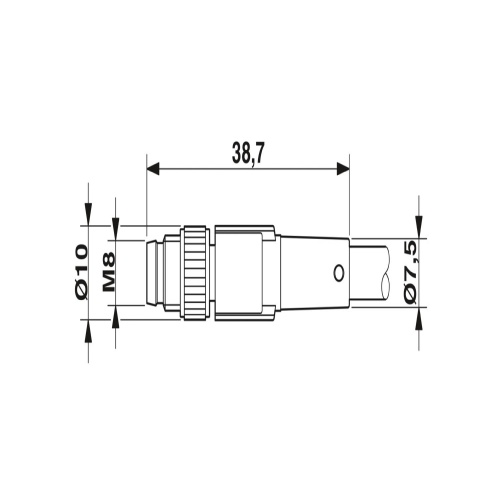 Phoenix Contact 1574593 Sensor/actuator cable SAC-4P-M 8MS/ 1,0-PUR/M 8FSSH