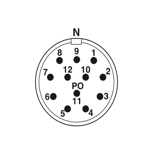 Phoenix Contact 1605955 Cable connector TU-12P1N8ATUDU