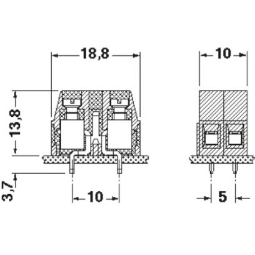 Phoenix Contact 1780895 PCB terminal block KDSP 1,5/ 3