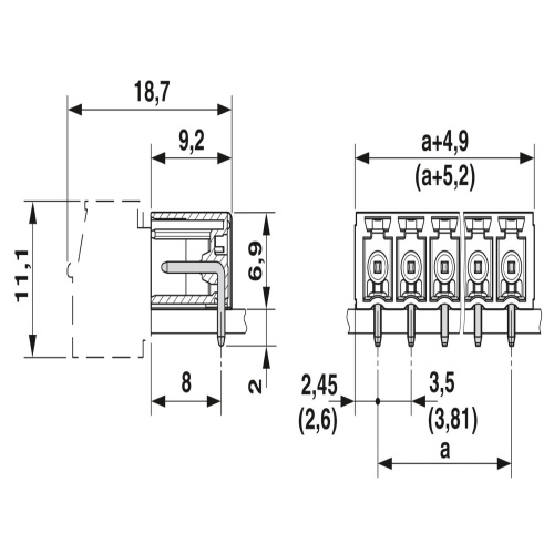 Phoenix Contact 1829124 PCB header MC 1,5/20-G-3,81 P20 THR