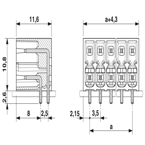 Phoenix Contact 1874357 PCB header DMC 1,5/11-G1-3,5 P26THR