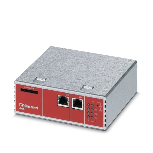 Phoenix Contact FL MGUARD DELTA TX/TX - Router, 2 (RJ45), 90 VAC-264 VAC , 10/100 Mbps - 2700967
