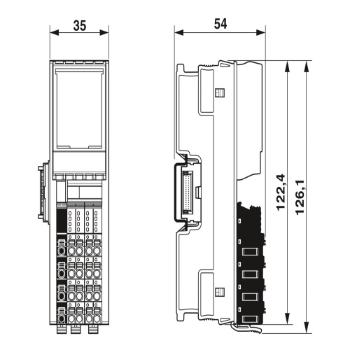 Phoenix Contact 2701916 Digital module AXL F DI8/1 DO8/1 1H