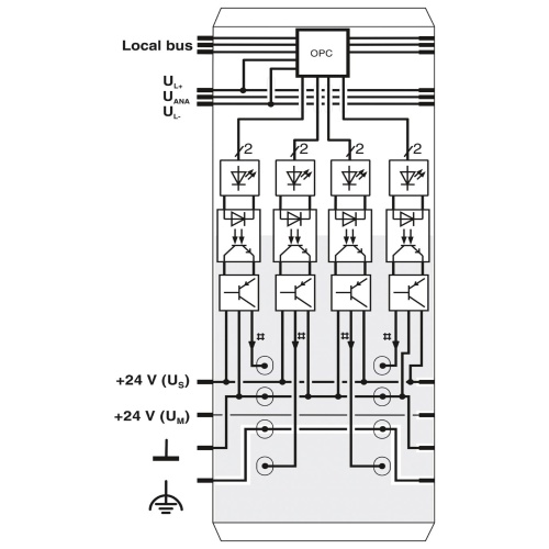 Phoenix Contact 2702825 Digital module IB IL 24 DO 4/EF-ECO
