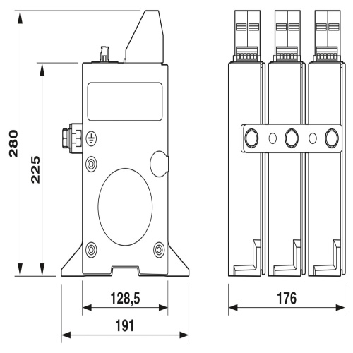 Phoenix Contact 2800531 Lightning/surge arrester type 1/2 PWT 100-800AC-FM