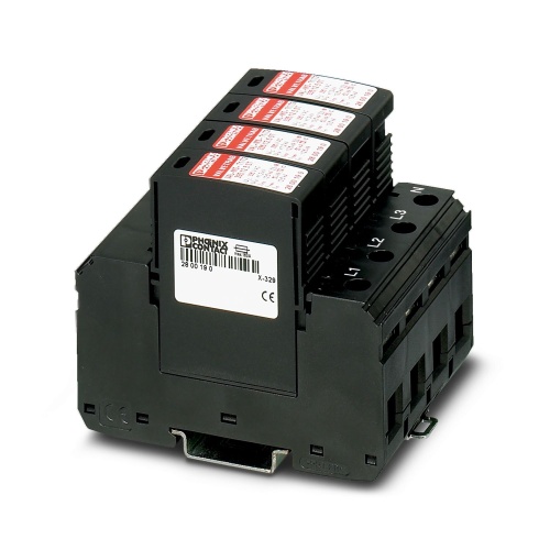 Phoenix Contact 2800645 Lightning/surge arrester type 1/2 VAL-MS-T1/T2 335/12.5/4+0