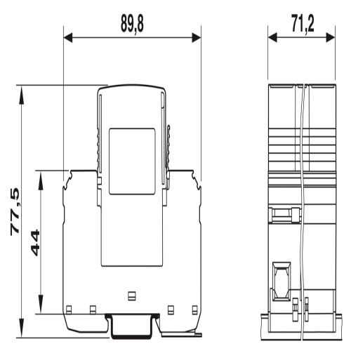 Phoenix Contact 2800645 Lightning/surge arrester type 1/2 VAL-MS-T1/T2 335/12.5/4+0