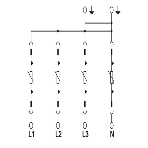 Phoenix Contact 2800645 Lightning/surge arrester type 1/2 VAL-MS-T1/T2 335/12.5/4+0