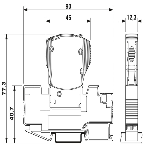 Phoenix Contact 2800858 Thermal-magnetic device circuit breaker CB TM1 1A F1 P