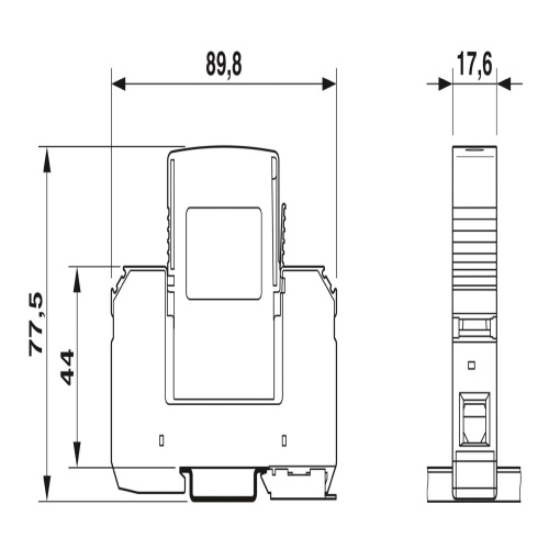Phoenix Contact 2801241 Lightning/surge arrester type 1/2 VAL-MS-T1/T2 48/12.5/1+0