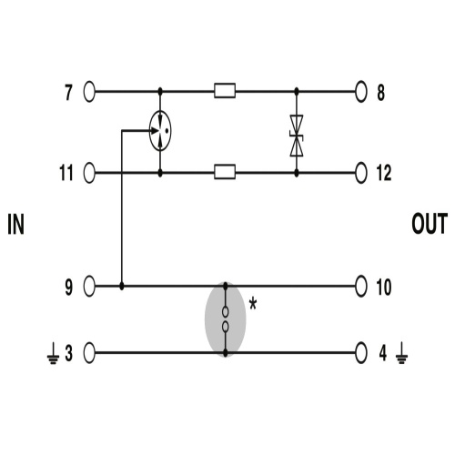 Phoenix Contact 2803658 Surge protection plug PT 1X2-48DC-ST