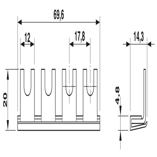 Phoenix Contact 2809225 Wiring bridge MPB 18/1- 4