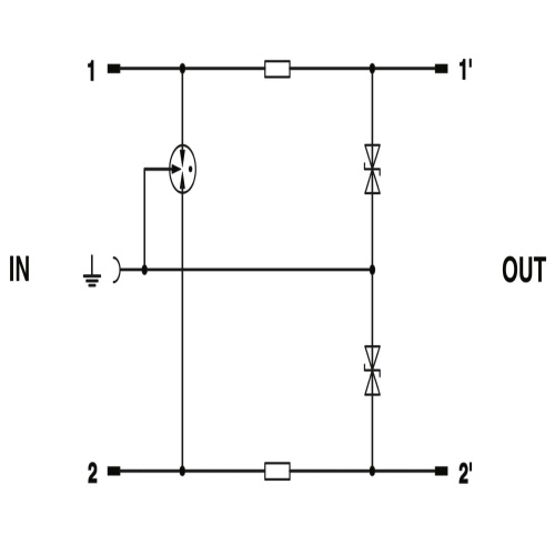 Phoenix Contact 2838542 Surge protection plug CTM 2X1- 60DC