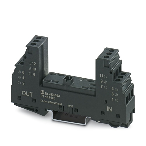 Phoenix Contact 2839363 Surge protection base-element PT 4X1-BE