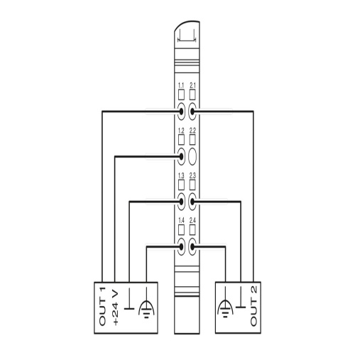 Phoenix Contact 2861263 Digital module IB IL 24 DO 2-2A-PAC