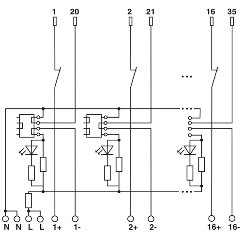 Phoenix Contact 2905866 Termination board UM-D37M/DS/FU/DI120V/C300/R IM