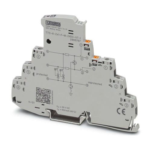 Phoenix Contact 2906767 Surge protection device TTC-6-2X1-F-M-24DC-UT-I