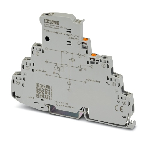 Phoenix Contact 2906769 Surge protection device TTC-6-3-HF-F-M-12DC-UT-I