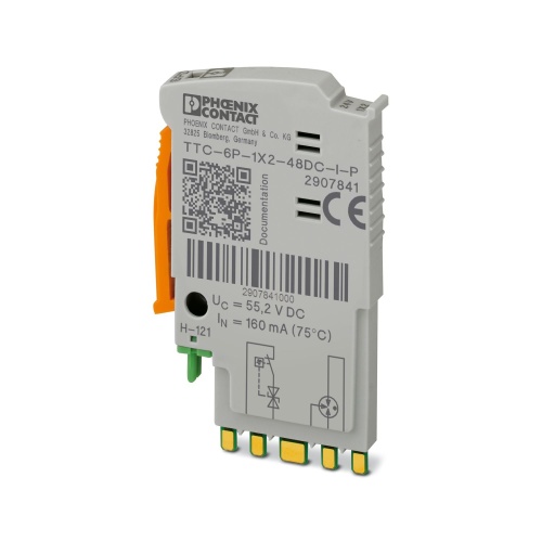 Phoenix Contact 2907841 Surge protection plug TTC-6P-1X2-48DC-I-P