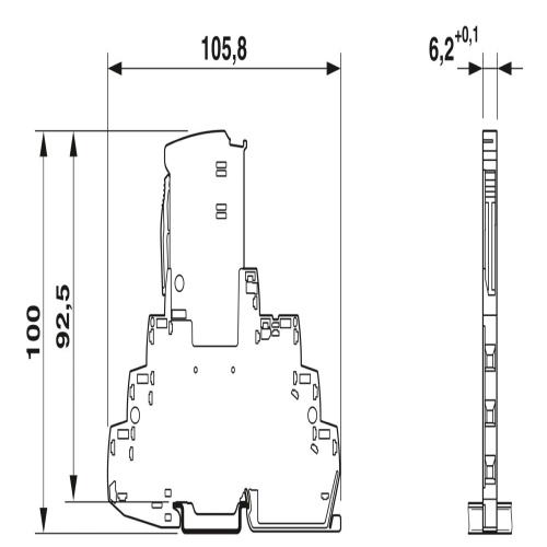 Phoenix Contact 2908196 Surge protection device TTC-6P-1X2-F-12DC-UT-I