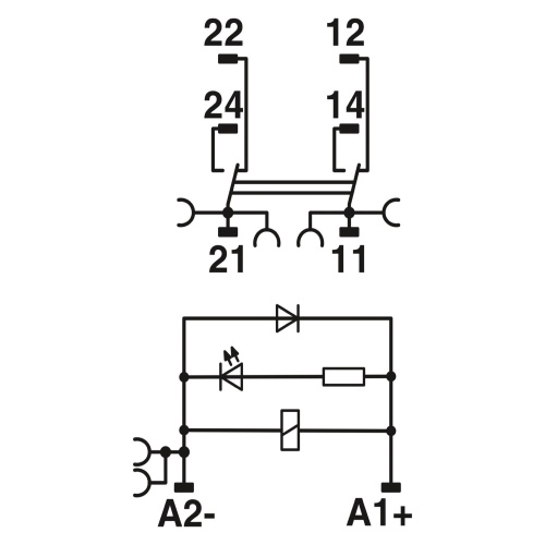 Phoenix Contact 2908215 Relay module RIF-1-RPT-LDP-24DC/2X21/FG