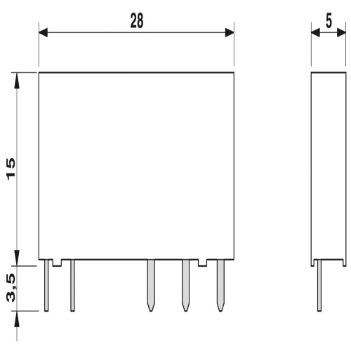 Phoenix Contact 2961493 Single relay REL-MR- 18DC/21AU