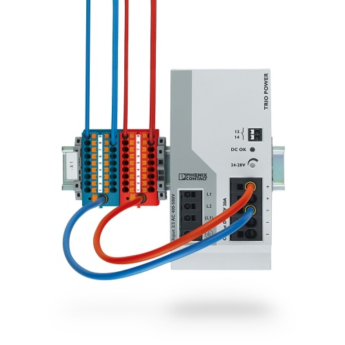 saul③ Phoenix Contact 3273136 Distribution block PTFIX 6X2,5-NS35A RD
