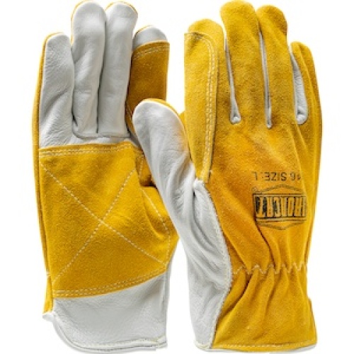 PIP 9416/L Premium Grade Top Grain Cowhide Leather Drivers Glove with Split Cowhide Back and Reinforced Double Palm