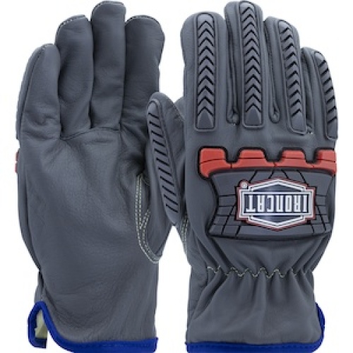 PIP IC993KOAB/2XL AR Top Grain Goatskin Leather Drivers Glove with Oil Armor‚™ Finish and Para-Aramid Lining - High Heat Impact TPR