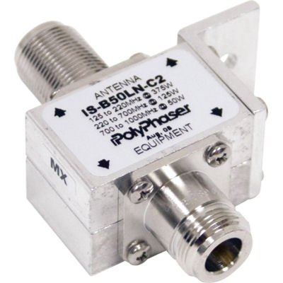 Polyphaser IS-B50HN-C2 Coax Lightning Protector 125 MHz-1 GHz