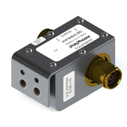 Polyphaser VHF50B43-BD RF Surge Protector - 520 MHz, 750 Watts