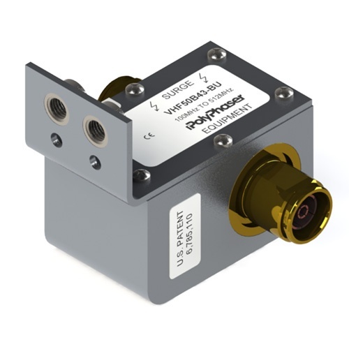 Polyphaser VHF50B43-BU RF Surge Protector - 512 MHz, 750 Watts